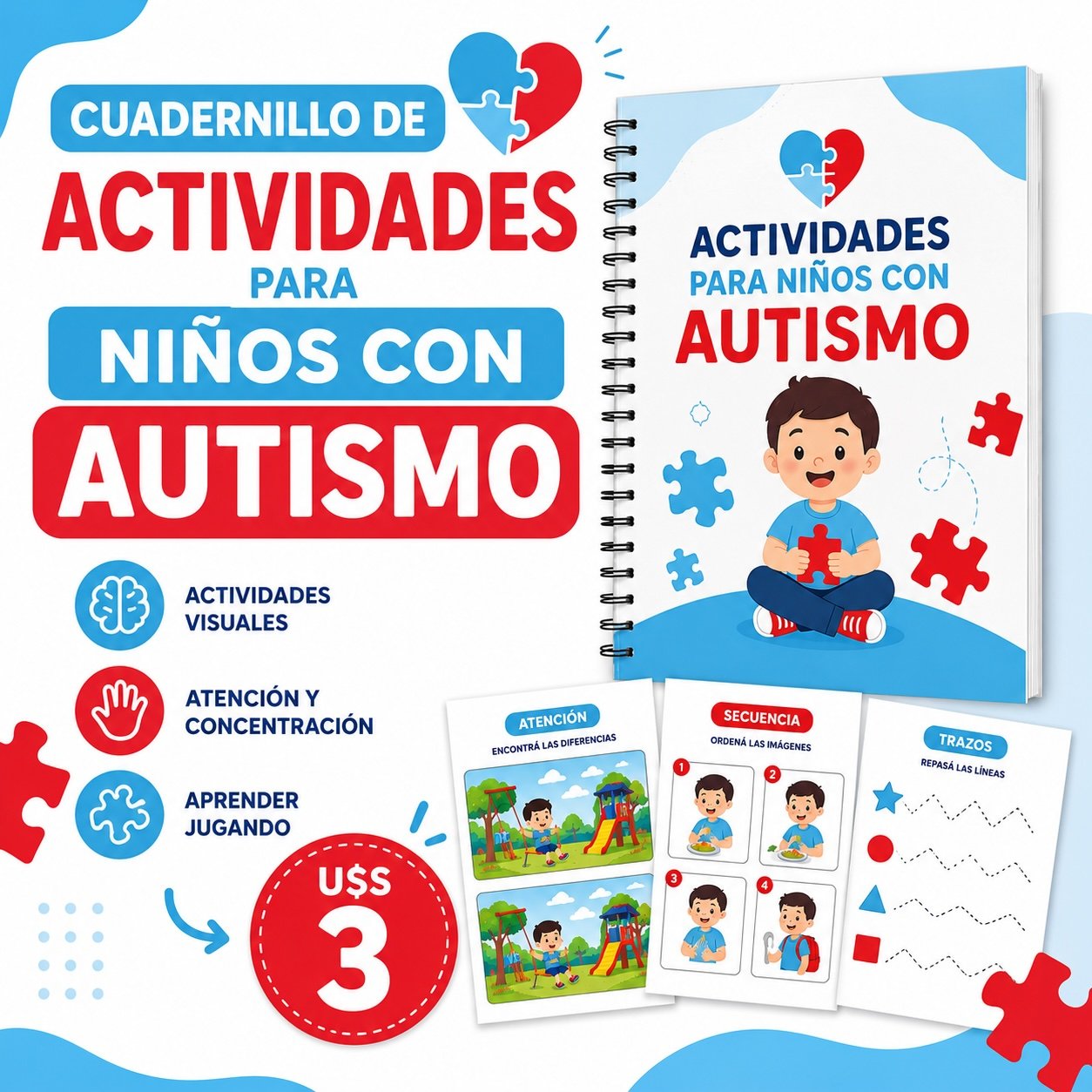 Cuadernillo de Actividades: Apoyo Educativo para Niños con Autismo